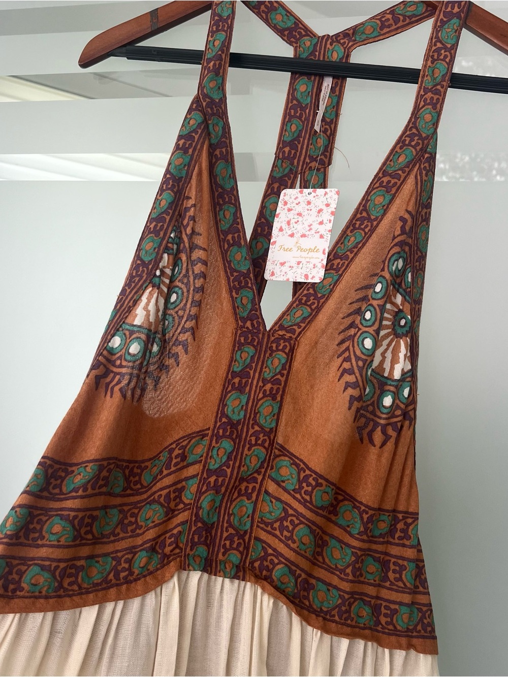 Free People Boho Racer Back Top S - Picture 7 of 7